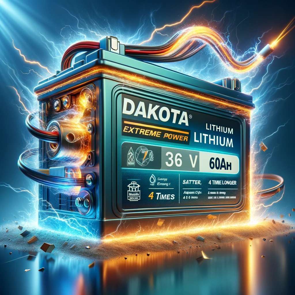 Dakota Lithium battery with rapid charging feature, ideal for high-demand scenarios.