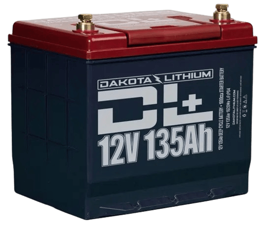 Dakota Lithium 12V 135Ah battery designed for automotive use.