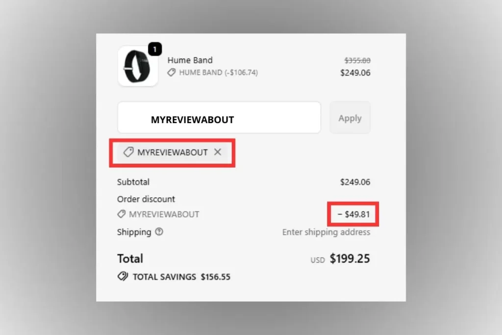 hume band discount code